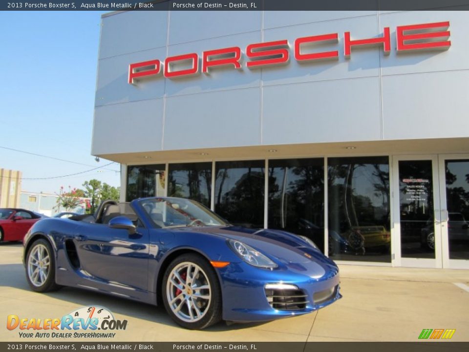 2013 Porsche Boxster S Aqua Blue Metallic / Black Photo #1