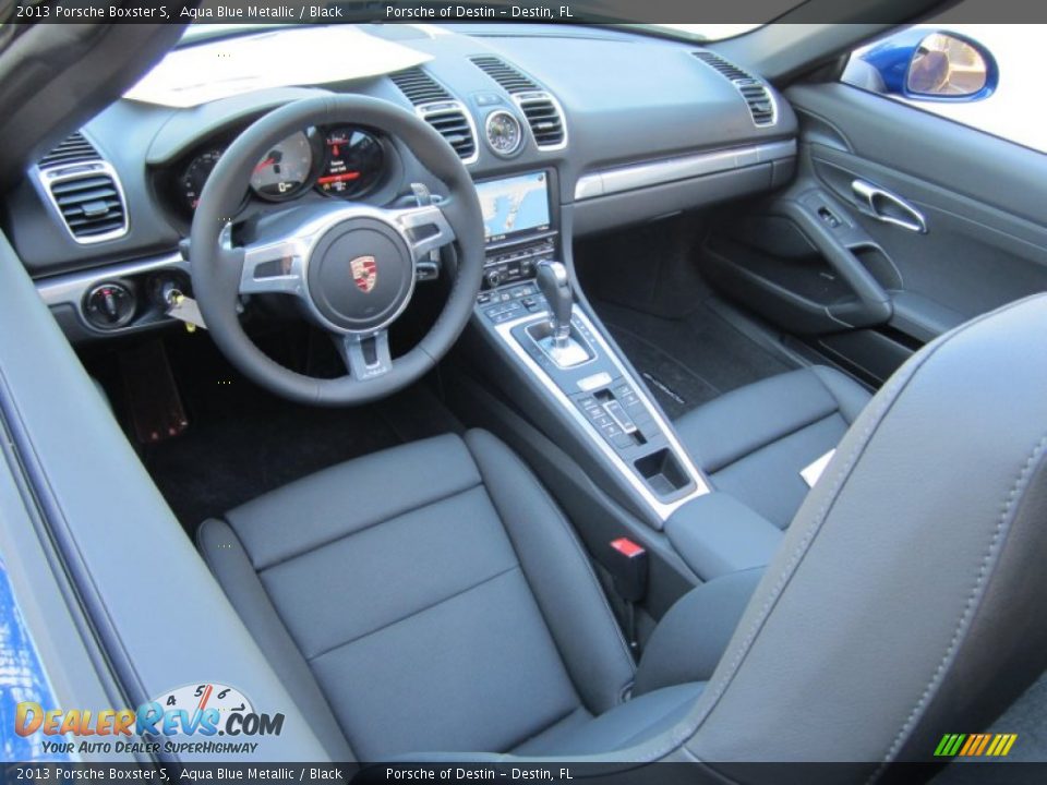 Black Interior - 2013 Porsche Boxster S Photo #7