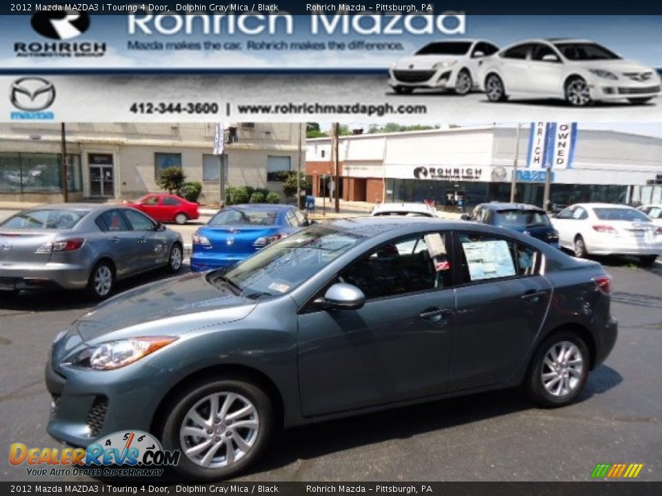 2012 Mazda MAZDA3 i Touring 4 Door Dolphin Gray Mica / Black Photo #1