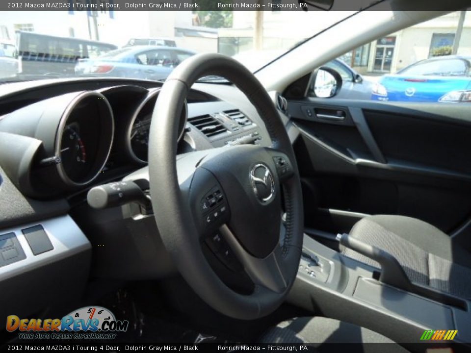 2012 Mazda MAZDA3 i Touring 4 Door Dolphin Gray Mica / Black Photo #15
