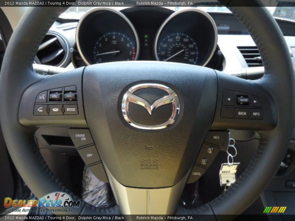 2012 Mazda MAZDA3 i Touring 4 Door Dolphin Gray Mica / Black Photo #18
