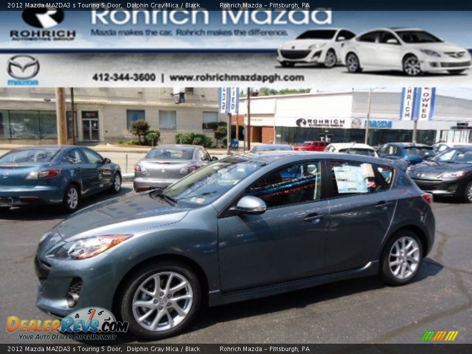2012 Mazda MAZDA3 s Touring 5 Door Dolphin Gray Mica / Black Photo #1