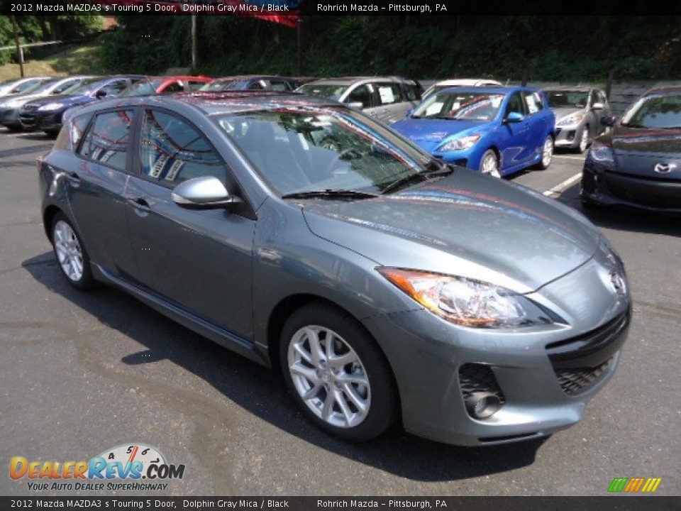 2012 Mazda MAZDA3 s Touring 5 Door Dolphin Gray Mica / Black Photo #7