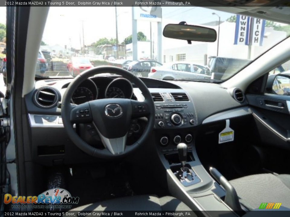 2012 Mazda MAZDA3 s Touring 5 Door Dolphin Gray Mica / Black Photo #12