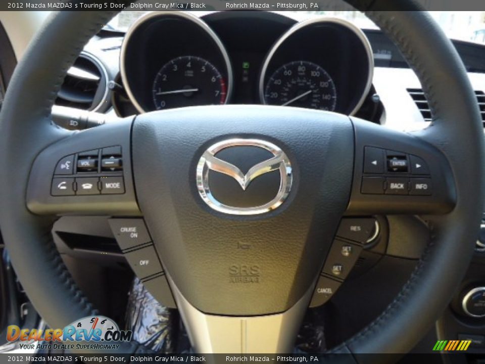 2012 Mazda MAZDA3 s Touring 5 Door Dolphin Gray Mica / Black Photo #18