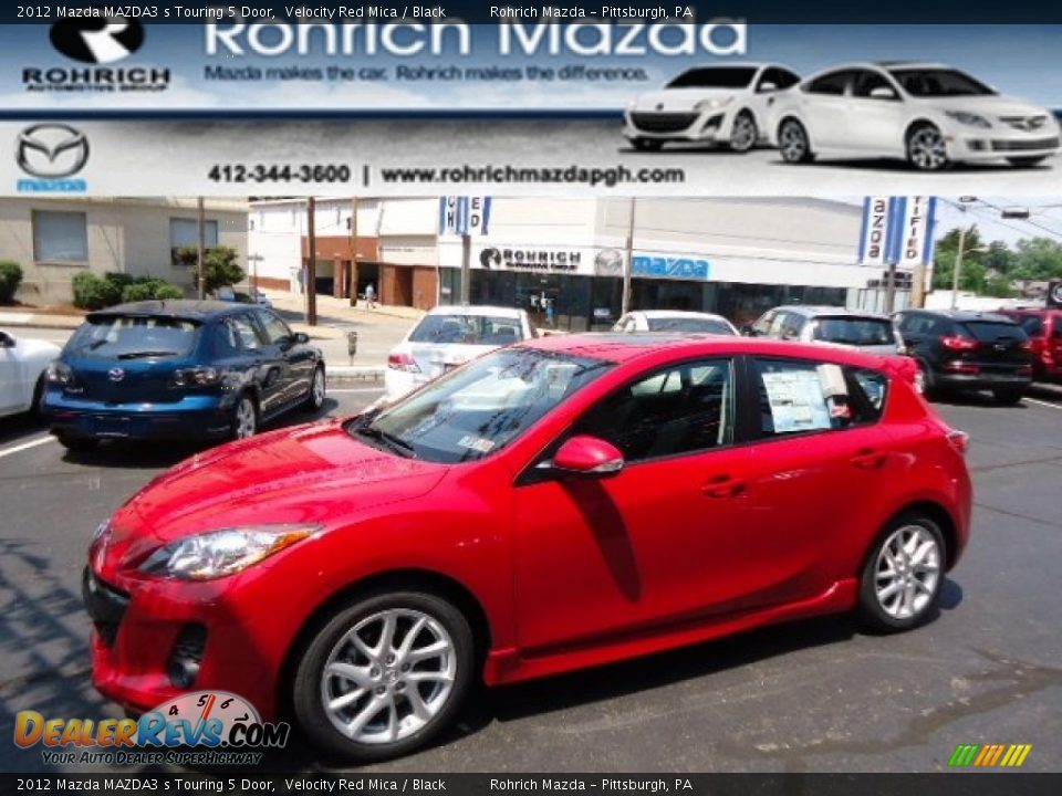 2012 Mazda MAZDA3 s Touring 5 Door Velocity Red Mica / Black Photo #1