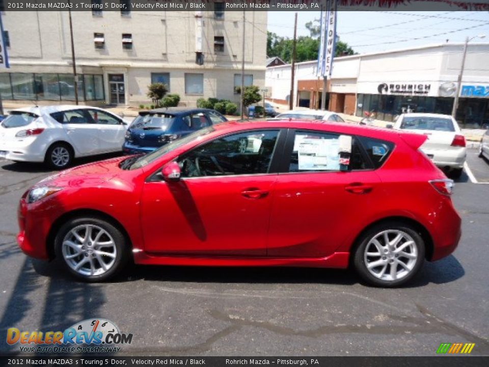 2012 Mazda MAZDA3 s Touring 5 Door Velocity Red Mica / Black Photo #2