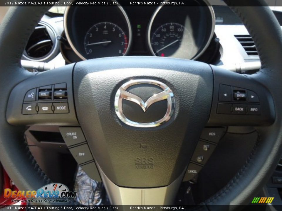 2012 Mazda MAZDA3 s Touring 5 Door Velocity Red Mica / Black Photo #18