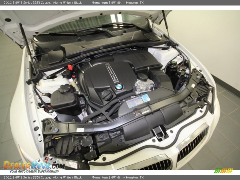 2011 BMW 3 Series 335i Coupe Alpine White / Black Photo #36