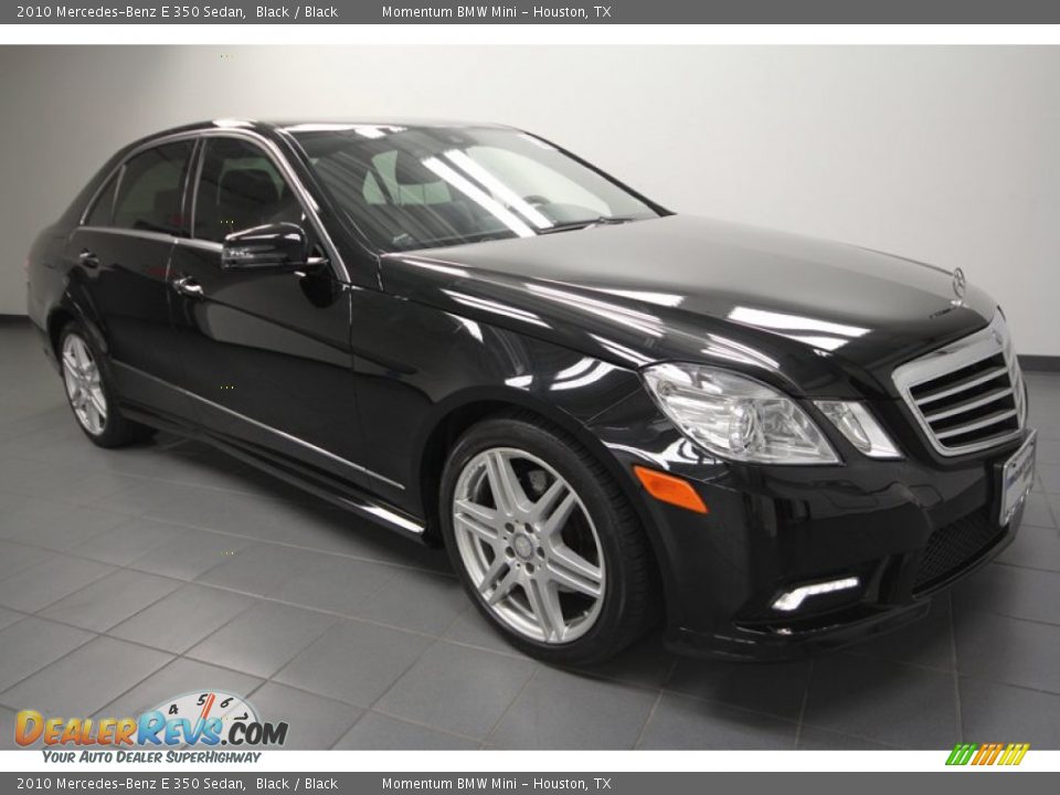 2010 Mercedes-Benz E 350 Sedan Black / Black Photo #1