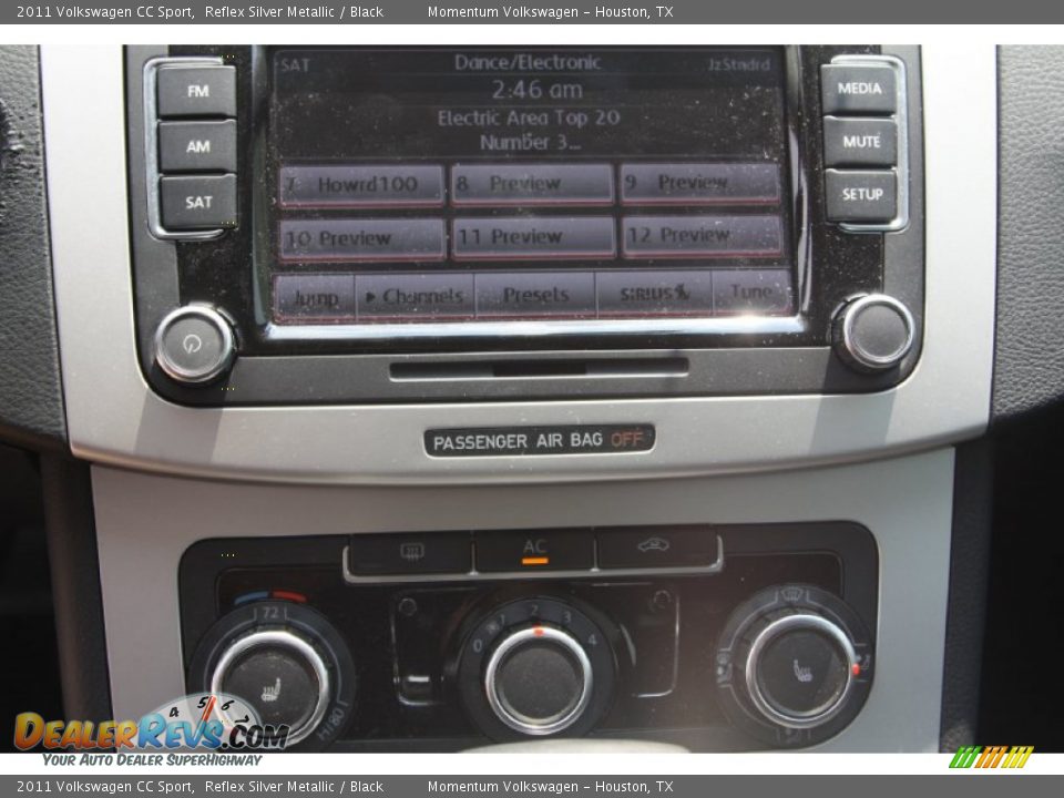 2011 Volkswagen CC Sport Reflex Silver Metallic / Black Photo #11