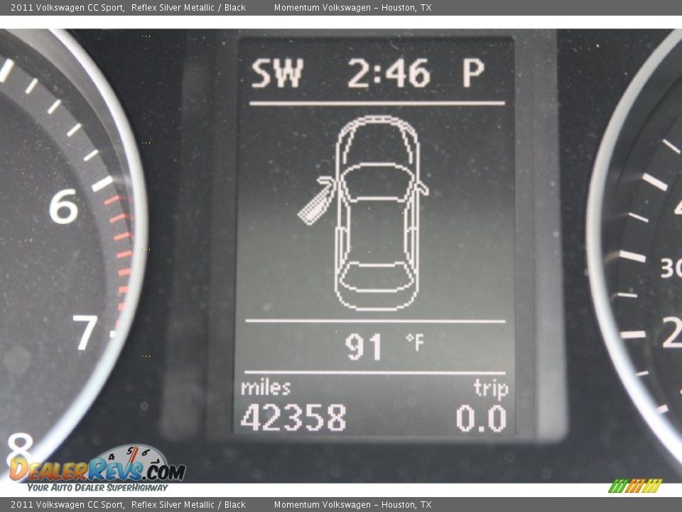 2011 Volkswagen CC Sport Reflex Silver Metallic / Black Photo #15