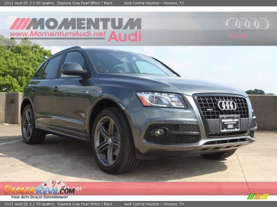 2012 Audi Q5 3.2 FSI quattro Daytona Gray Pearl Effect / Black Photo #1