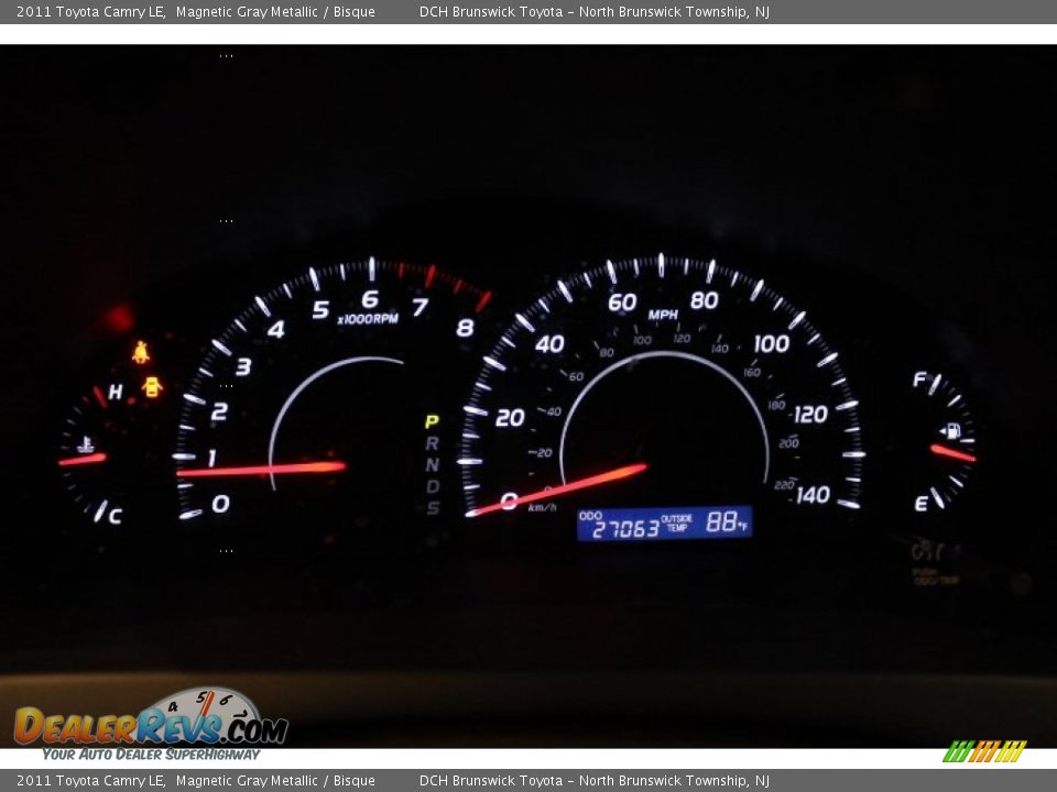 2011 Toyota Camry LE Magnetic Gray Metallic / Bisque Photo #15