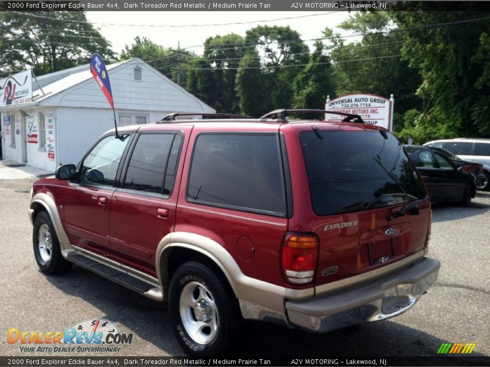 2000 Ford Explorer Eddie Bauer 4x4 Dark Toreador Red Metallic / Medium Prairie Tan Photo #5