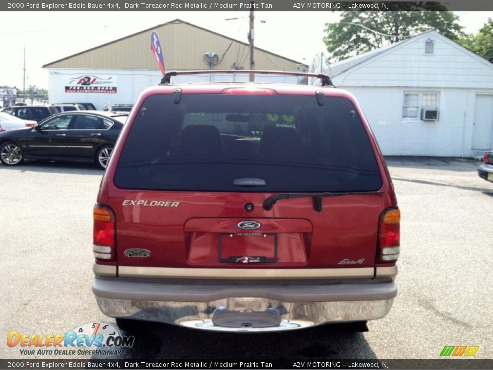2000 Ford Explorer Eddie Bauer 4x4 Dark Toreador Red Metallic / Medium Prairie Tan Photo #6
