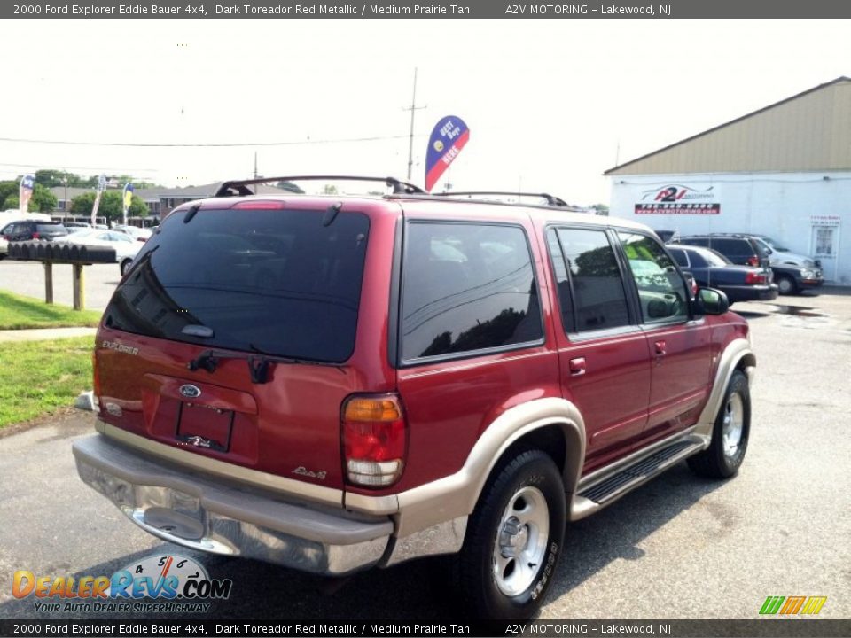 2000 Ford Explorer Eddie Bauer 4x4 Dark Toreador Red Metallic / Medium Prairie Tan Photo #7