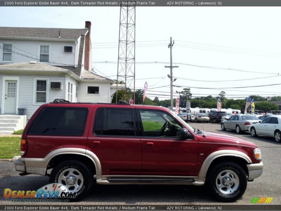 2000 Ford Explorer Eddie Bauer 4x4 Dark Toreador Red Metallic / Medium Prairie Tan Photo #8