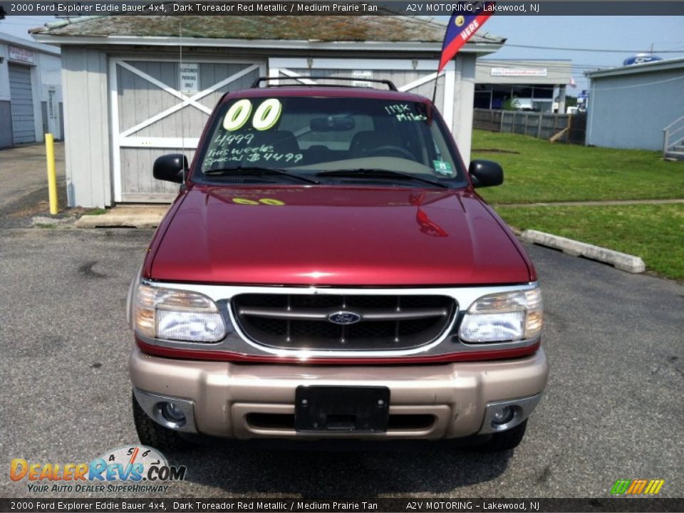 2000 Ford Explorer Eddie Bauer 4x4 Dark Toreador Red Metallic / Medium Prairie Tan Photo #9