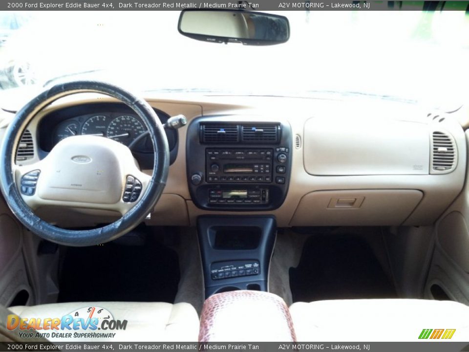 2000 Ford Explorer Eddie Bauer 4x4 Dark Toreador Red Metallic / Medium Prairie Tan Photo #24
