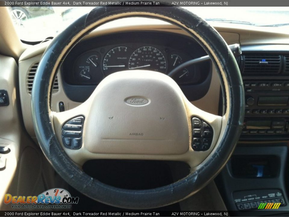 2000 Ford Explorer Eddie Bauer 4x4 Dark Toreador Red Metallic / Medium Prairie Tan Photo #26