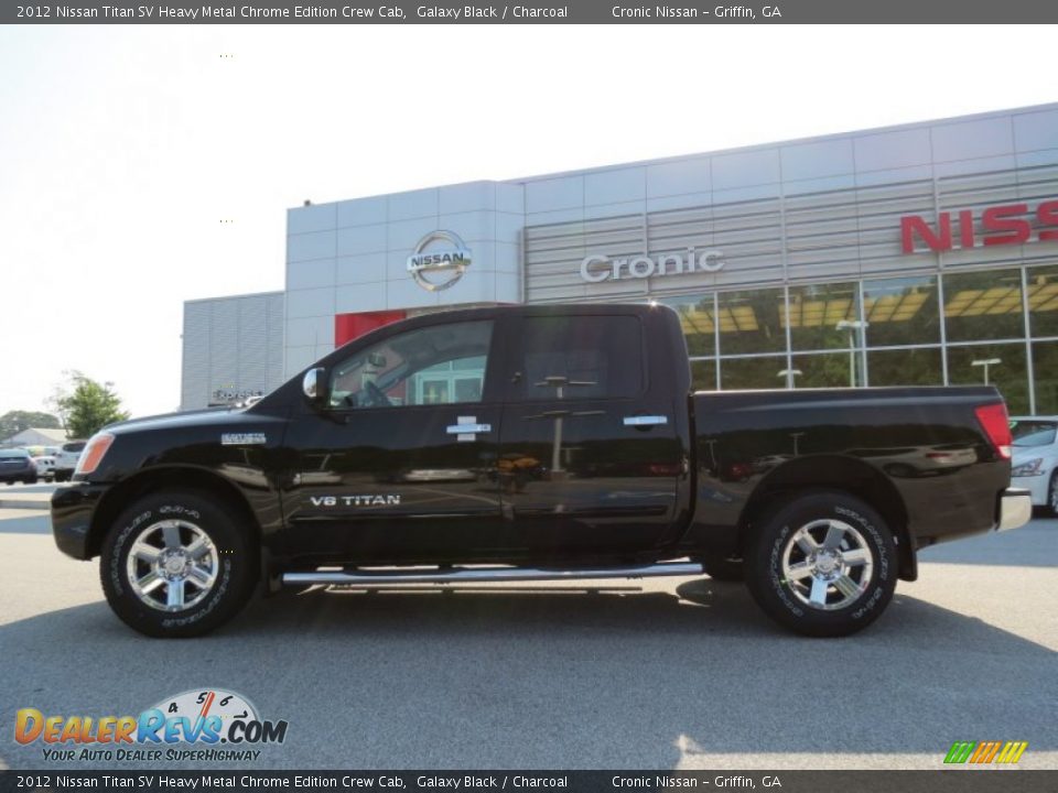 2012 Nissan Titan SV Heavy Metal Chrome Edition Crew Cab Galaxy Black / Charcoal Photo #2