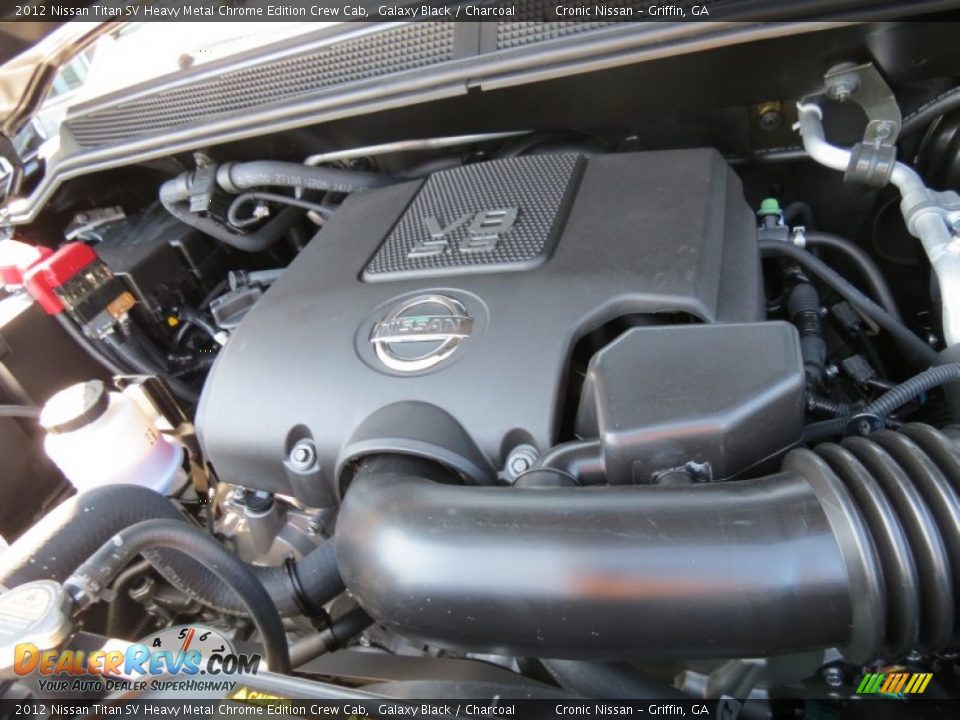 2012 Nissan Titan SV Heavy Metal Chrome Edition Crew Cab 5.6 Liter Flex-Fuel DOHC 32-Valve CVTCS V8 Engine Photo #11