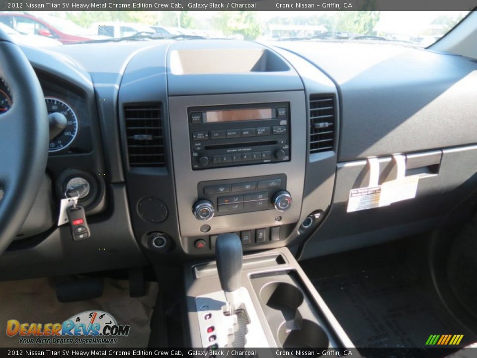 2012 Nissan Titan SV Heavy Metal Chrome Edition Crew Cab Galaxy Black / Charcoal Photo #12
