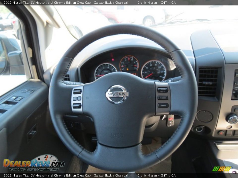 2012 Nissan Titan SV Heavy Metal Chrome Edition Crew Cab Galaxy Black / Charcoal Photo #13