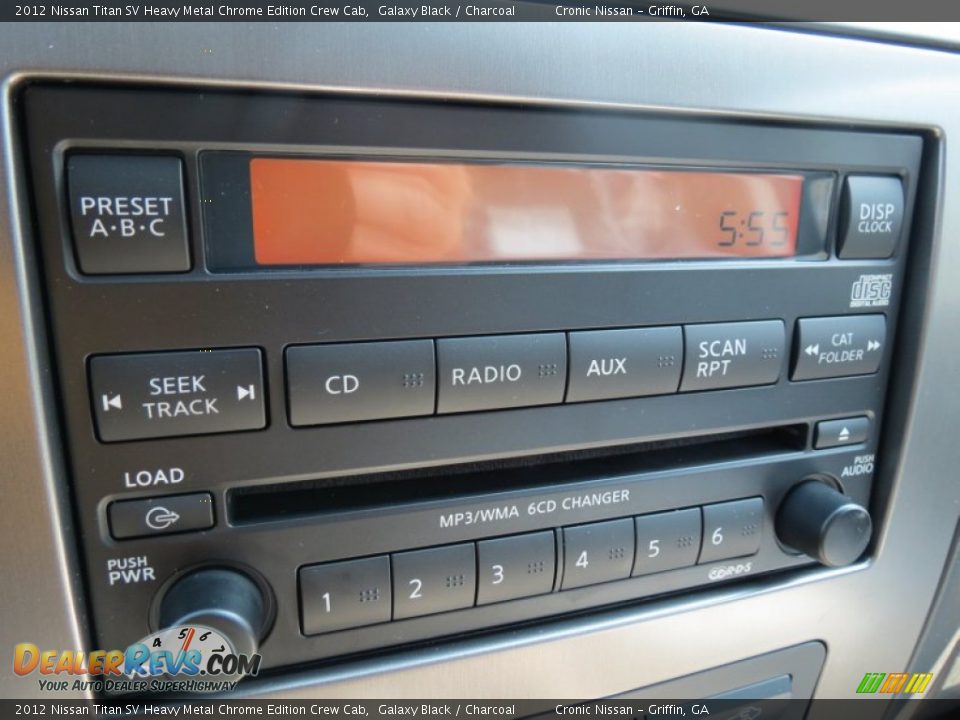 Audio System of 2012 Nissan Titan SV Heavy Metal Chrome Edition Crew Cab Photo #15