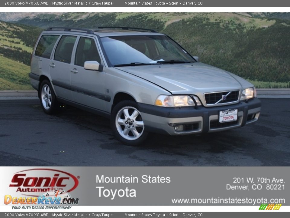 2000 Volvo V70 XC AWD Mystic Silver Metallic / Gray/Taupe Photo #1