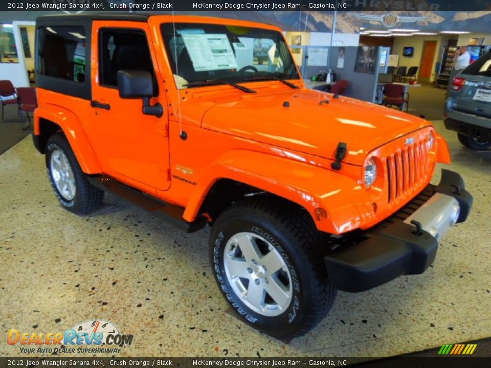 2012 Jeep Wrangler Sahara 4x4 Crush Orange / Black Photo #1