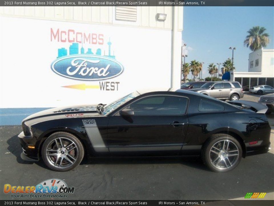 2013 Ford Mustang Boss 302 Laguna Seca Black / Charcoal Black/Recaro Sport Seats Photo #1