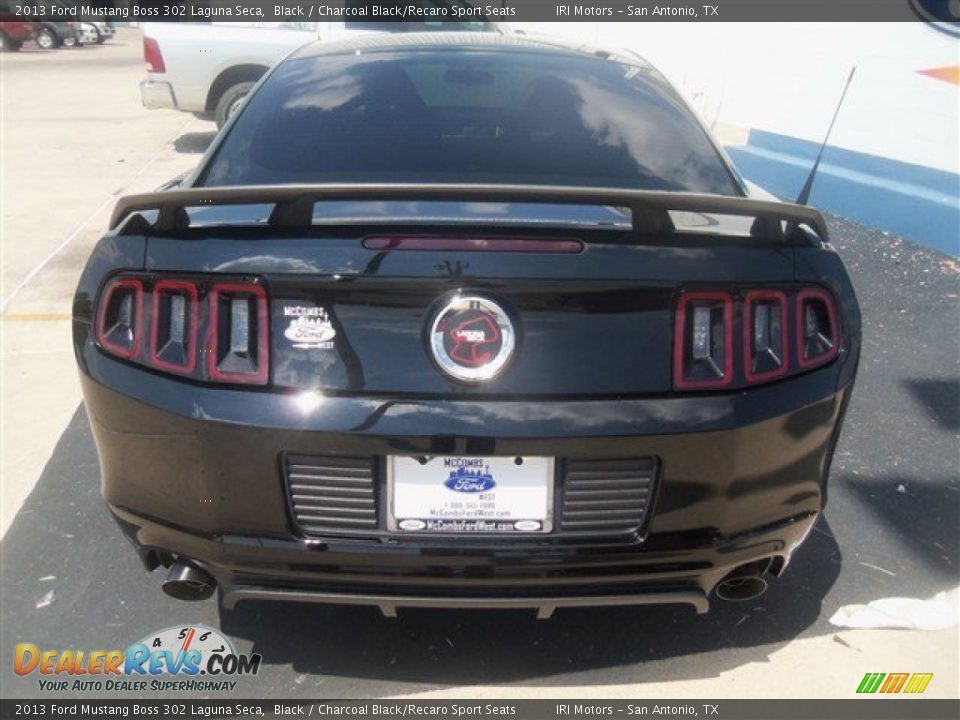 2013 Ford Mustang Boss 302 Laguna Seca Black / Charcoal Black/Recaro Sport Seats Photo #4