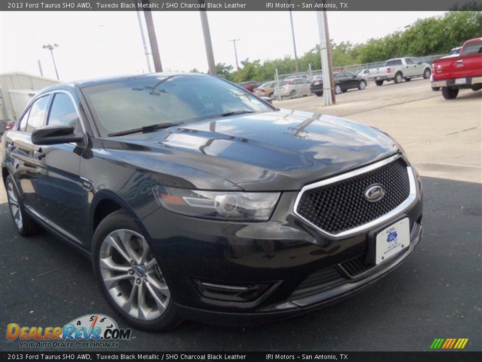 2013 Ford Taurus SHO AWD Tuxedo Black Metallic / SHO Charcoal Black Leather Photo #3