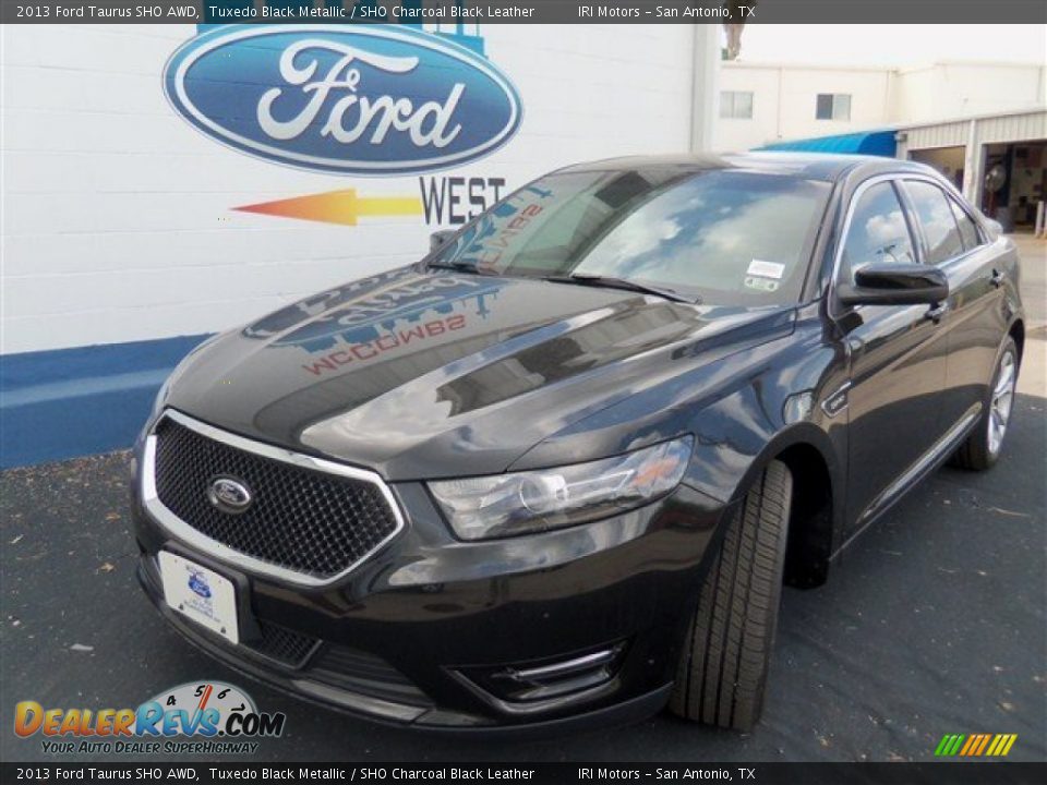 2013 Ford Taurus SHO AWD Tuxedo Black Metallic / SHO Charcoal Black Leather Photo #4