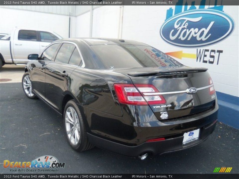 2013 Ford Taurus SHO AWD Tuxedo Black Metallic / SHO Charcoal Black Leather Photo #6