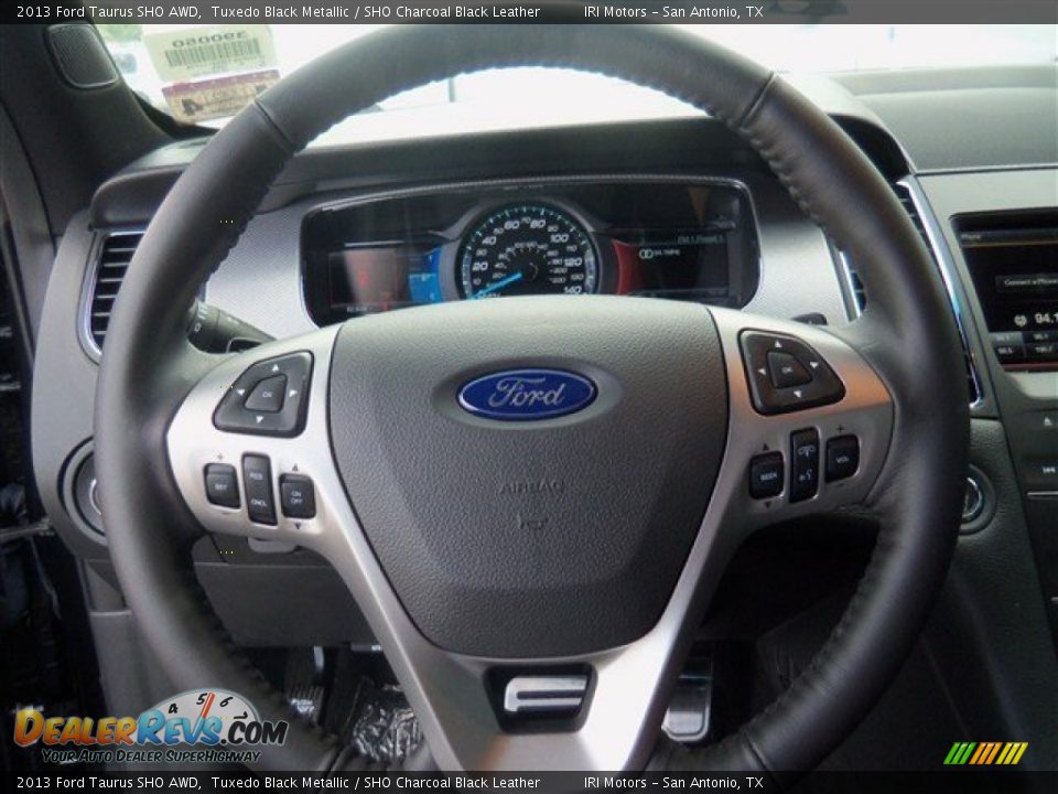 2013 Ford Taurus SHO AWD Tuxedo Black Metallic / SHO Charcoal Black Leather Photo #14