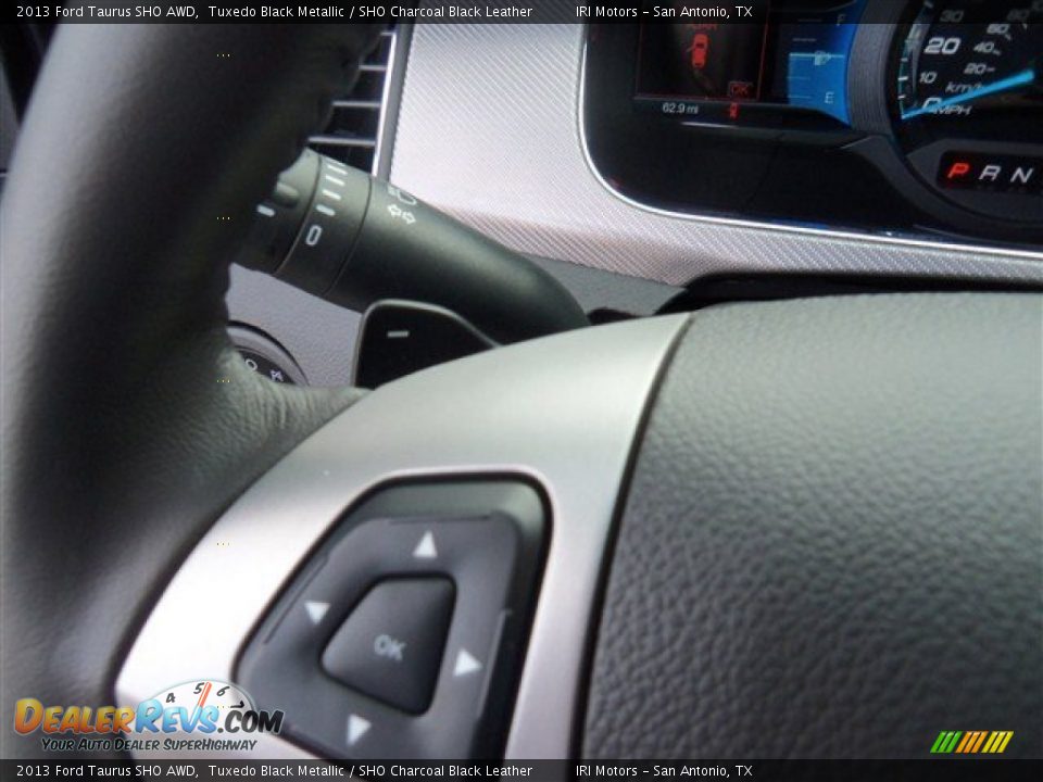 2013 Ford Taurus SHO AWD Tuxedo Black Metallic / SHO Charcoal Black Leather Photo #17