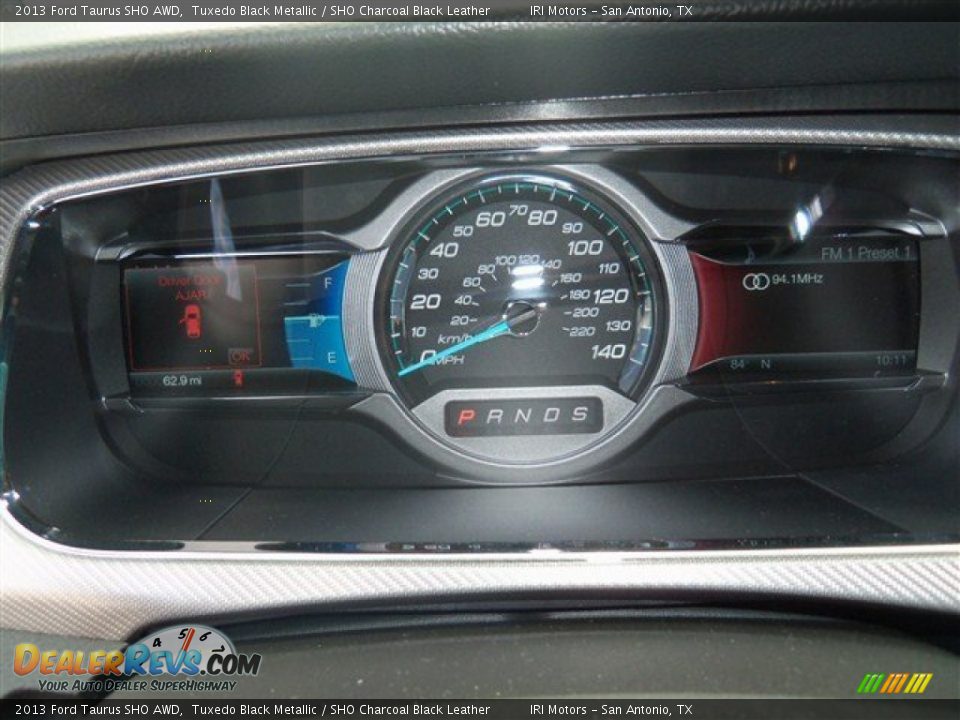 2013 Ford Taurus SHO AWD Tuxedo Black Metallic / SHO Charcoal Black Leather Photo #19