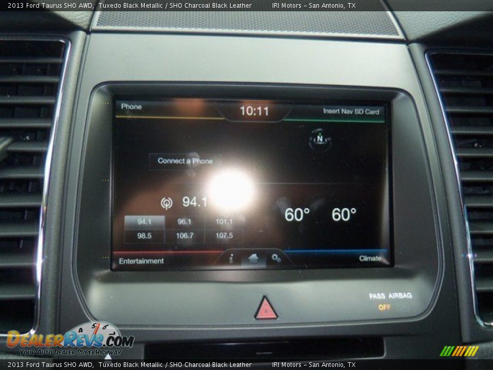 2013 Ford Taurus SHO AWD Tuxedo Black Metallic / SHO Charcoal Black Leather Photo #20
