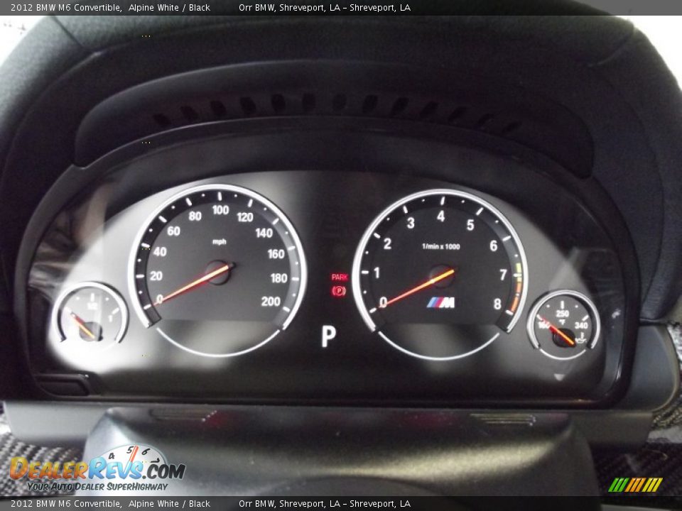 2012 BMW M6 Convertible Gauges Photo #10