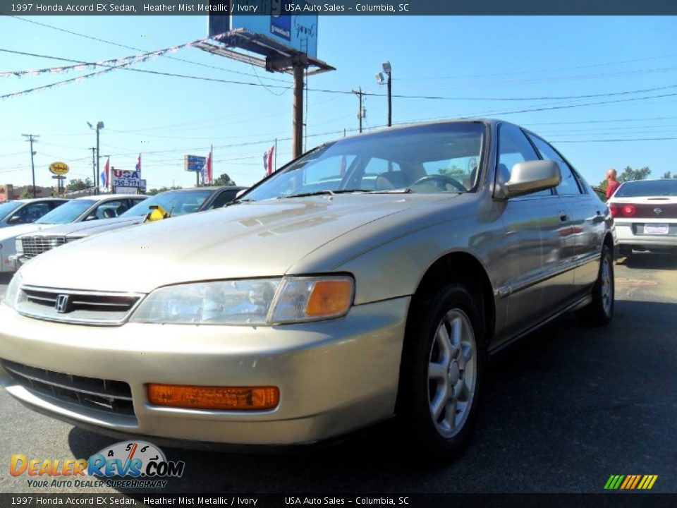 1997 Honda Accord EX Sedan Heather Mist Metallic / Ivory Photo #2