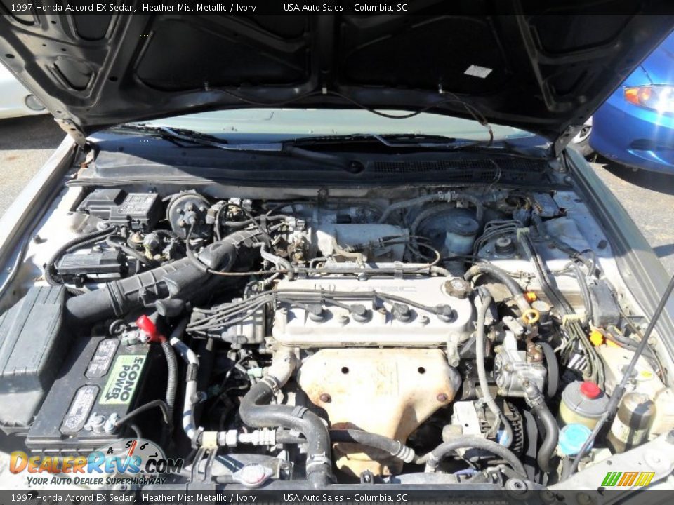1997 Honda Accord EX Sedan Heather Mist Metallic / Ivory Photo #7