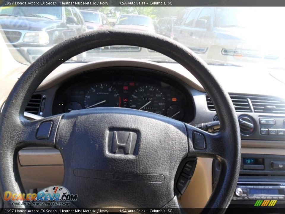 1997 Honda Accord EX Sedan Heather Mist Metallic / Ivory Photo #10