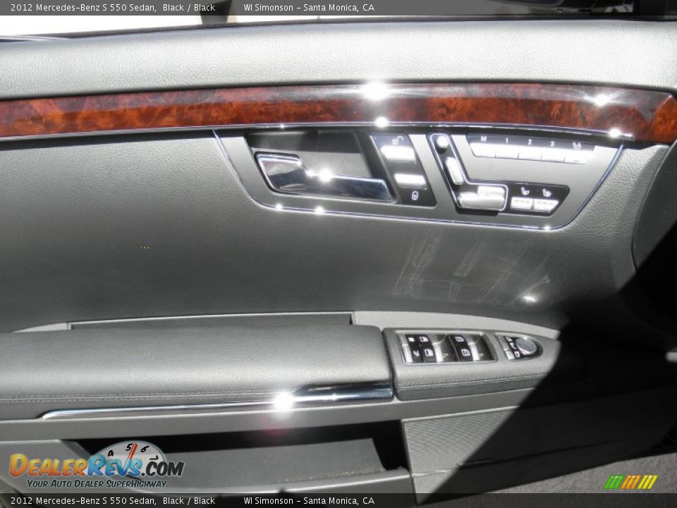 2012 Mercedes-Benz S 550 Sedan Black / Black Photo #6