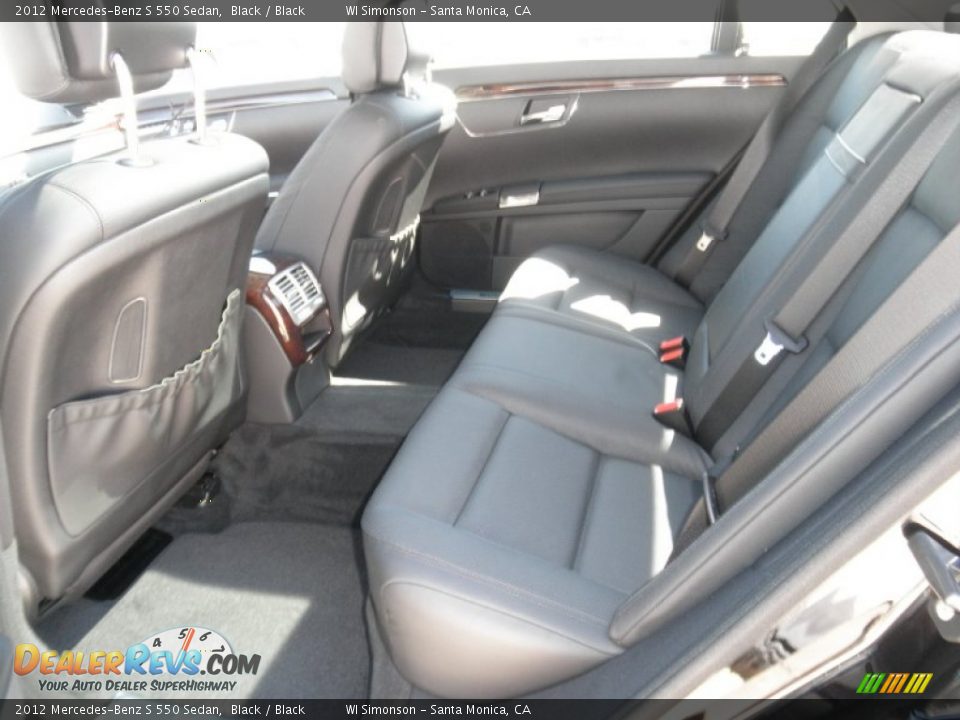 2012 Mercedes-Benz S 550 Sedan Black / Black Photo #8
