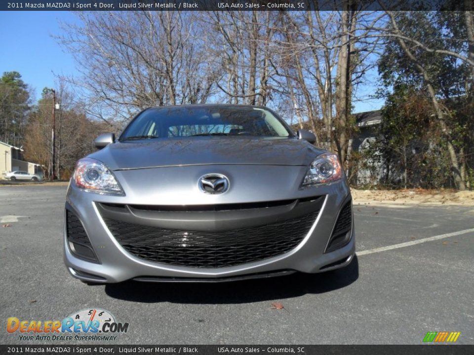 2011 Mazda MAZDA3 i Sport 4 Door Liquid Silver Metallic / Black Photo #2