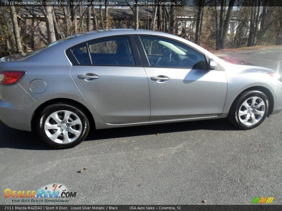 2011 Mazda MAZDA3 i Sport 4 Door Liquid Silver Metallic / Black Photo #4