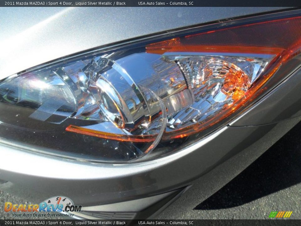 2011 Mazda MAZDA3 i Sport 4 Door Liquid Silver Metallic / Black Photo #5